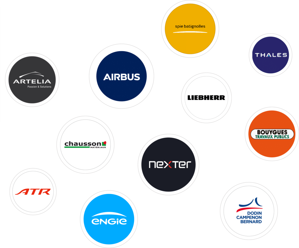 Logo des plus grandes entreprises présentes sur Toulouse qui recrutent des freelances